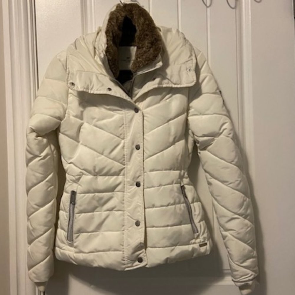 XS White Tom Tailor Puffer Coat